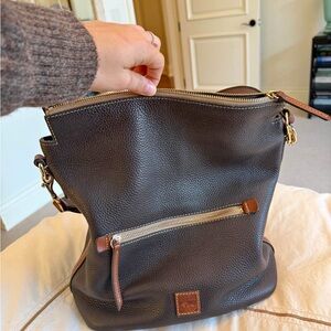 Dooney and Bourke Brown Leather Shoulder Bag